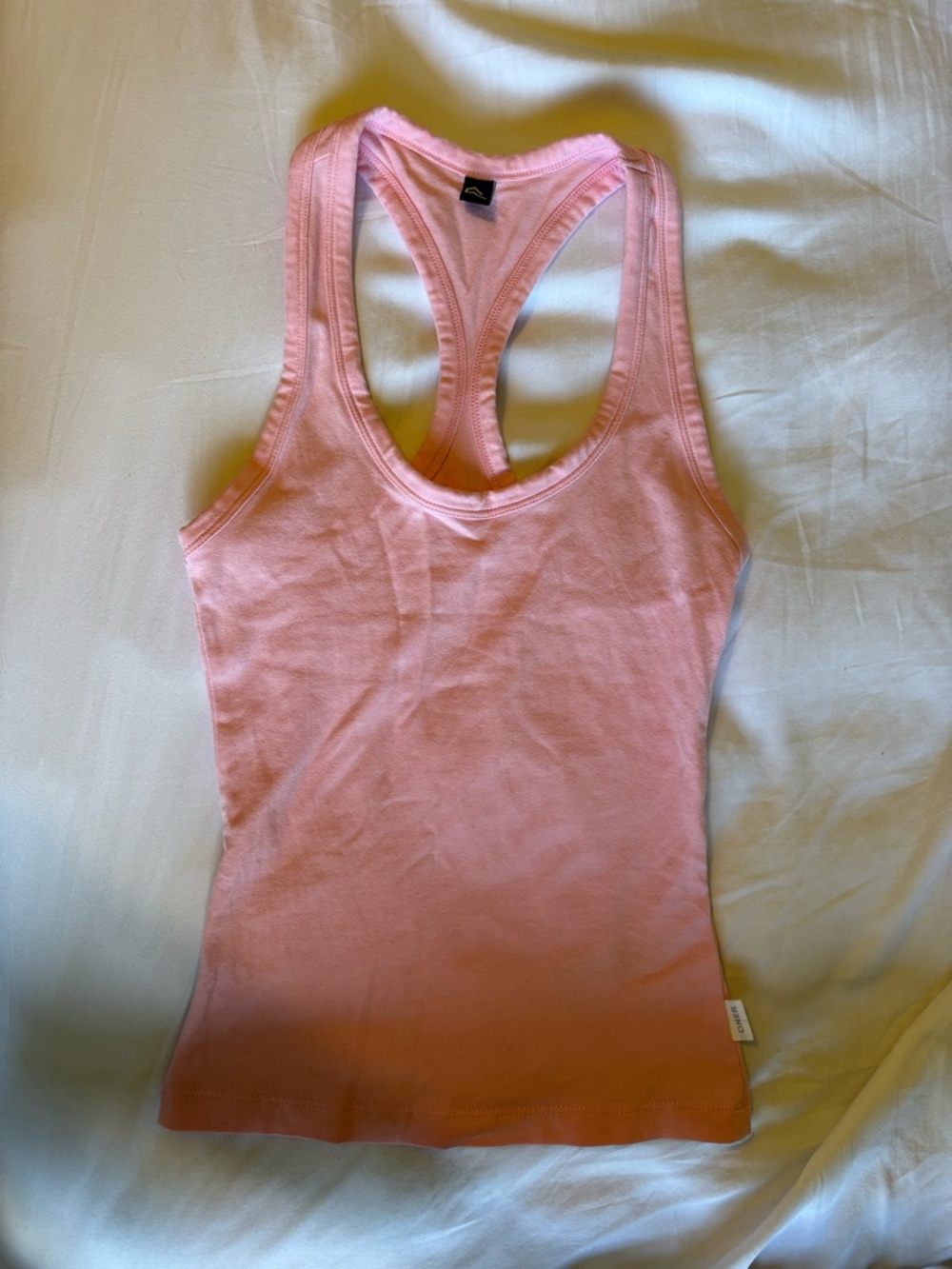 Oner Active cotton fitted vest rose petal